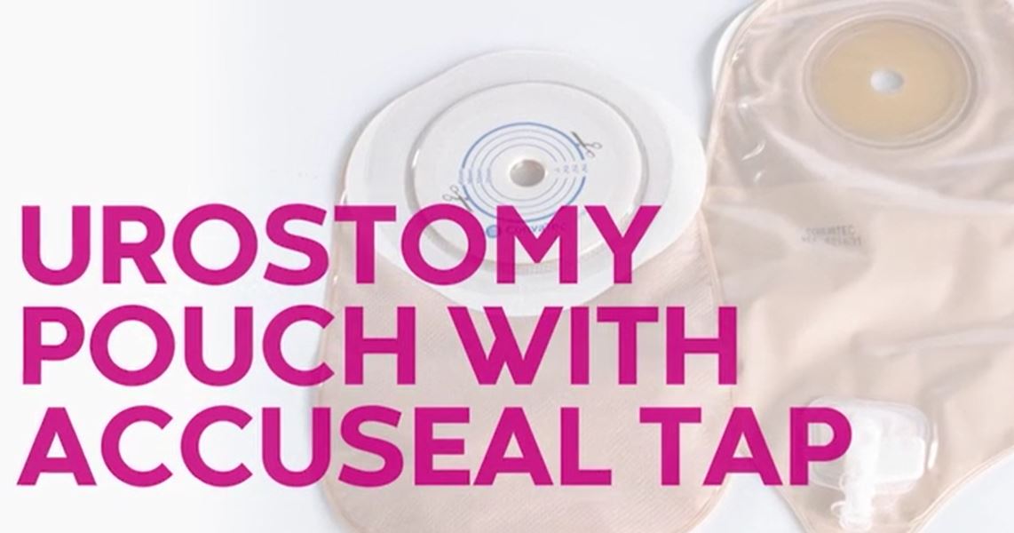 Urostomy pouch with accuseal tap