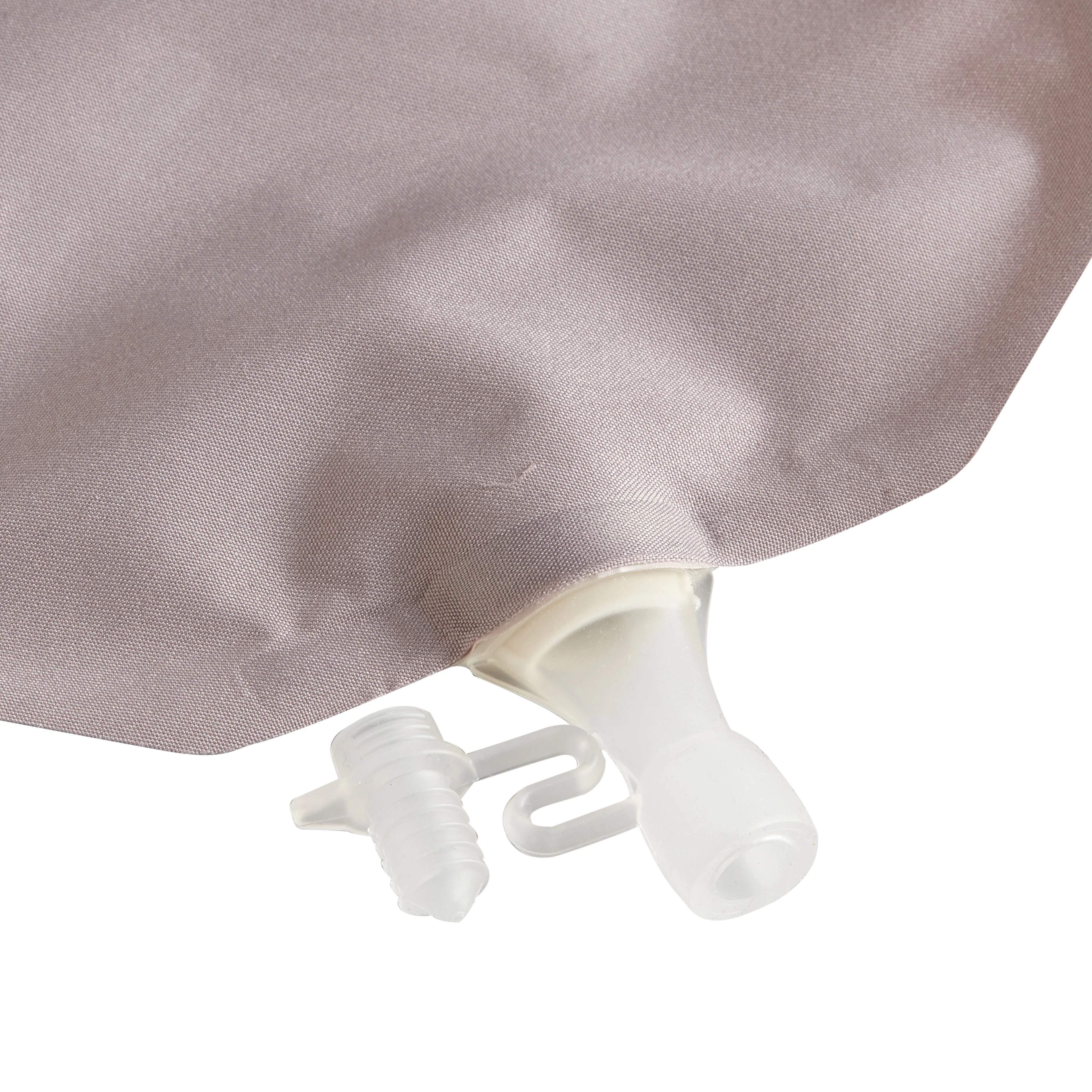 Urostomabeutel in warm grau