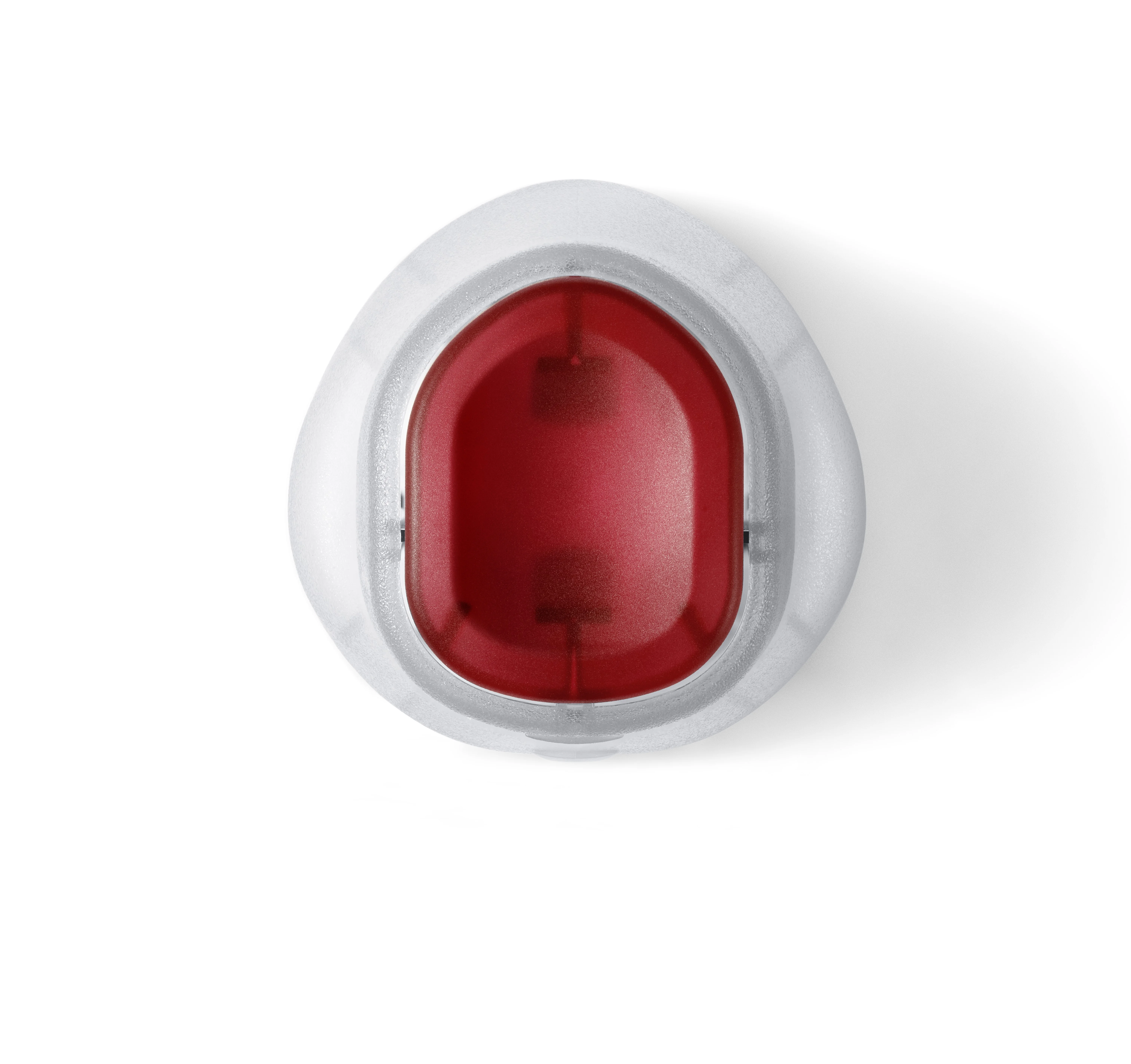 a red and white can
