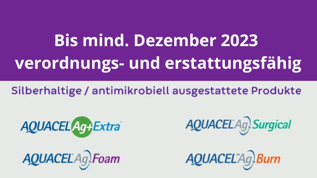 Antimikrobielle Convatec-Wundprodukte bleiben verordnungsfähig 