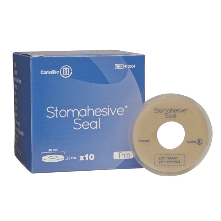 Stomahesieve® afdichtingen: Verbetert de stomaafdichting, biedt een veilig platform, eenvoudige toepassing, discreet profiel.
